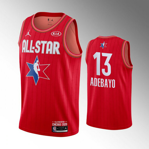 Maillot All Star 2020 Homme Bam Adebayo 13 Rouge